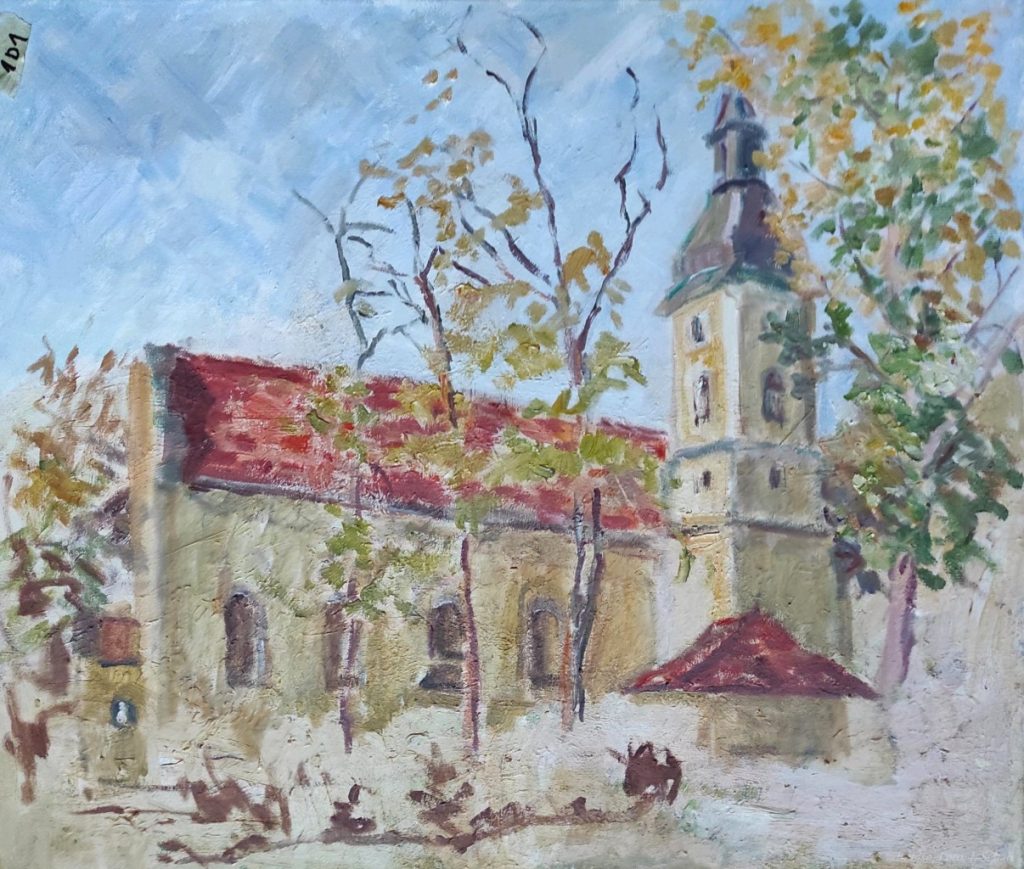 Kirche - Ölgemälde -Künstlerin Barbara Lise: Elisabeth Schab