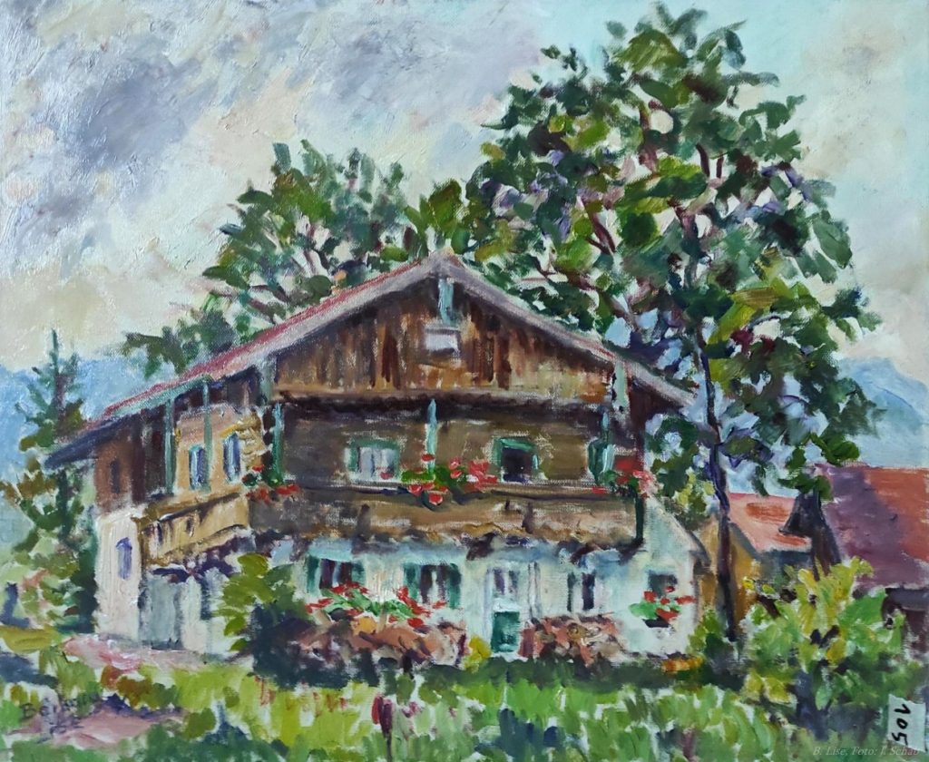 Bauernhof - Ölgemälde -Künstlerin Barbara Lise: Elisabeth Schab- Spätimpressionismus