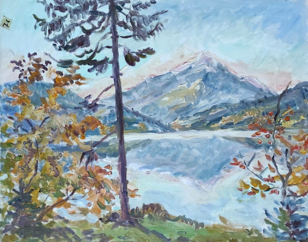 Landschaft - See - Ölgemälde -Künstlerin Barbara Lise: Elisabeth Schab