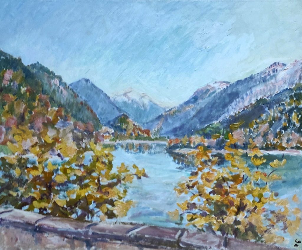 Landschaft - See - Ölgemälde -Künstlerin Barbara Lise: Elisabeth Schab