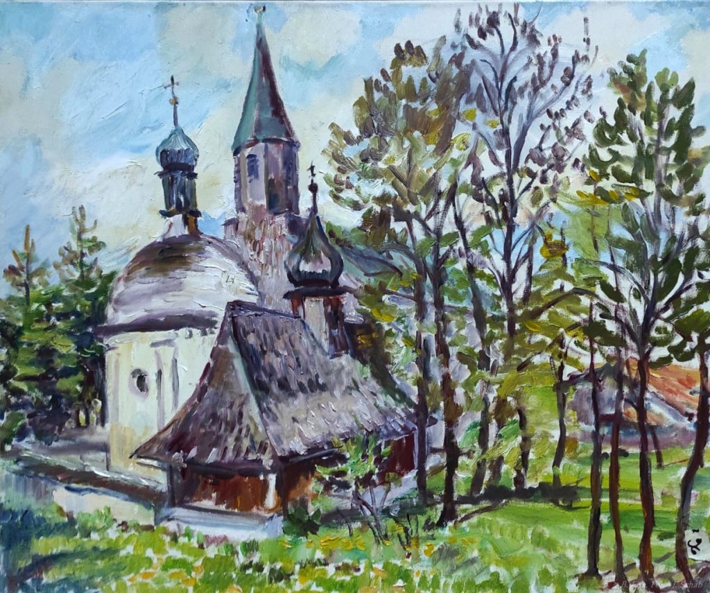 Kirche - Ölgemälde -Künstlerin Barbara Lise: Elisabeth Schab