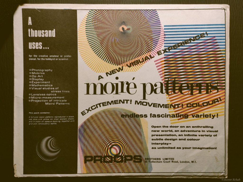 Lightshow - Moire Patterns, Technik, Ausstattung, Equipment, Material - Vincent Schab (1960er und Anfang 1970er), Lichtenvironments, Light-Environments